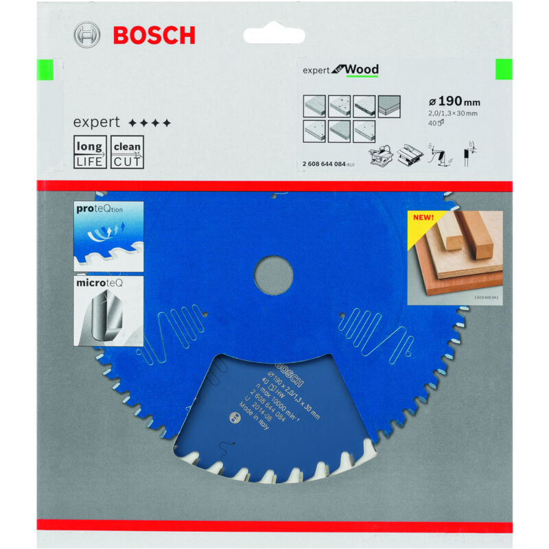 

Bosch Hoja De Sierra Circ. EX WO T 190x30-40 2608644084