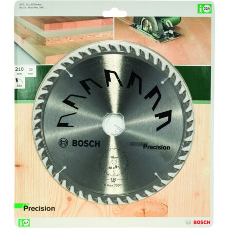 Bosch Hoja de sierra circular 210 mm 48 dientes carburo
