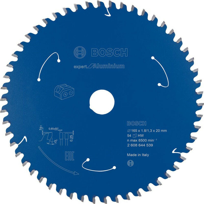 

Cuchilla Para Sierra Circular 165X1.8 / 1.3X20 Z54 Boschexpert De Alu