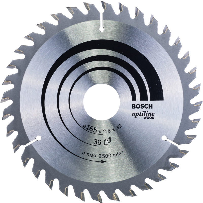 

BOSCH 2608640603 Hoja de sierra circular Optiline Wood 165 x 30 x 2,6 mm 36