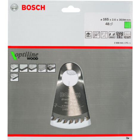 184 x 20 x 2,0 mm, 48 Hoja de sierra circular Expert for Steel Bosch 2 608 643 055