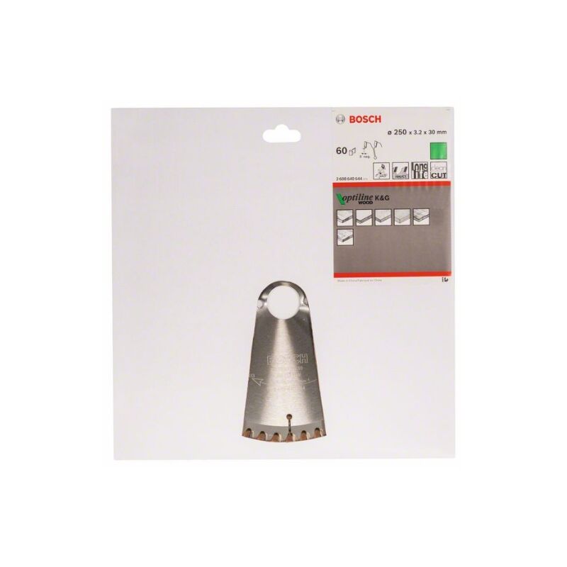 

Hoja De Sierra Circular Op Wo B 250X30-60 - Bosch