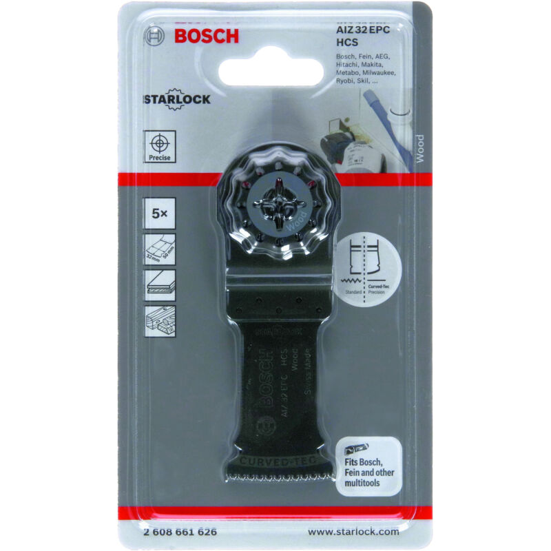 

2608661626 Sierra inmersión HCS AIZ 32 EPC Wood 50 x 32 mm - Bosch