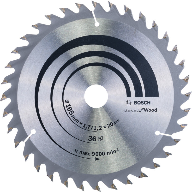 

BOSCH 2608642602 Hoja sierra circular Optiline Wood 165 x 20/16 x 1,7 mm 36