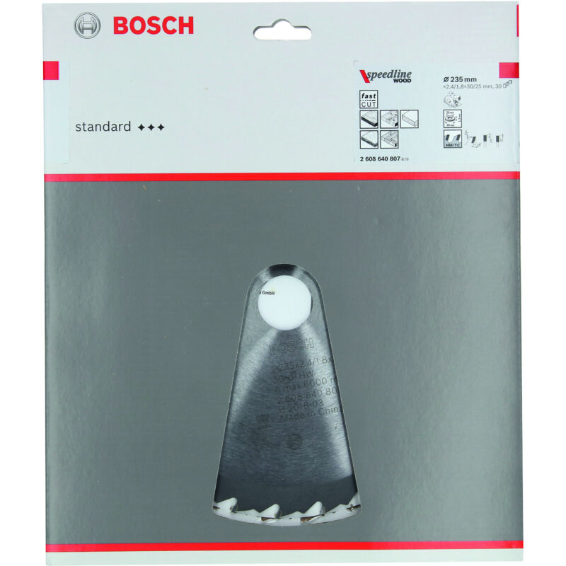 

BOSCH 2608640807 Hoja sierra circular Speedline Wood 235 x 30/25 x 2,6 mm 30
