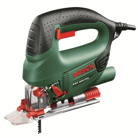 Bosch Home and Garden 06033A0101 Pendel-Stichsäge 530W PST 800 PEL im Koffer mit einem Set von 10 Sägeblättern inklusive, 530 W, 230 V, Multi