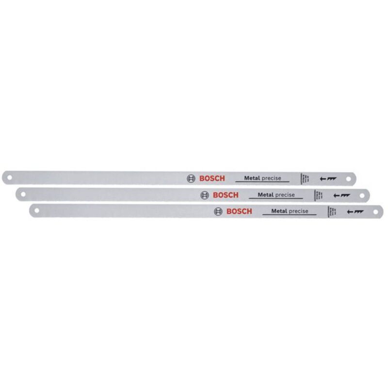 Bosch Home and Garden 1600A032UM Utensili manuali lame per seghetto da 300 mm 24 TPI 3 pezzi Lunghezza lama della sega