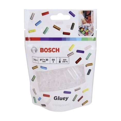 Bosch Home and Garden 2608002011 Bosch Dimensioni del Bastone: 20 x 7 mm 70 Pezzi Bastoncini Sticks Pop Accessori per Colla a Caldo Gluey 