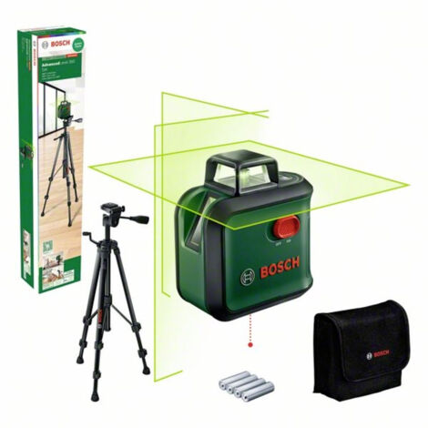 Bosch Home and Garden AdvancedLevel 360 Set Kreuzlinienlaser   Reichweite (max.): 24 m