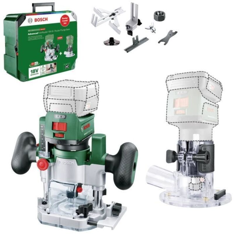 Défonceuse Bosch AdvancedTrimRouter 18V-8 – Moteur Sans Balais, Base Plongeante - vue 5