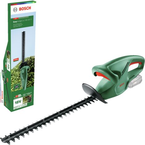 Bosch Home and Garden Cortasetos a batería EasyHedgeCut 18V-44-11 (no Incluye batería Sistema de 18 V Hoja 44 cm Largo para Recortar setos pequeños en Embalaje cartón)