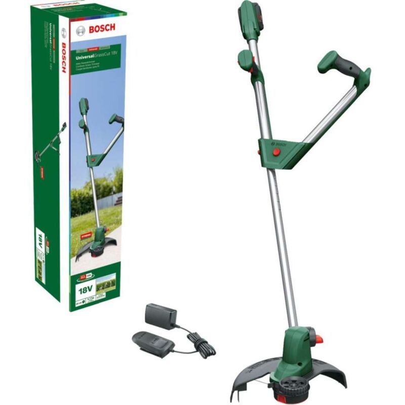 Bosch Home and Garden UniversalGrassCut 18V-26 a batteria Decespugliatore incl. batteria ricaricabile 18 V 2.5 Ah Largh