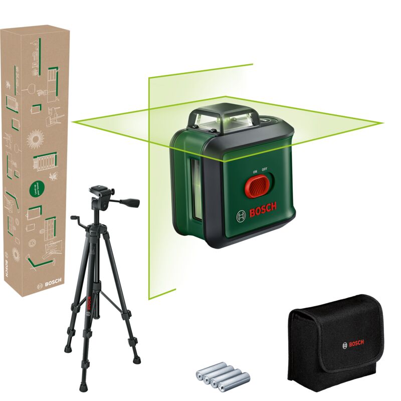 Home and Garden UniversalLevel 360 Set Laser en croix Portée (max.): 12 m - Bosch