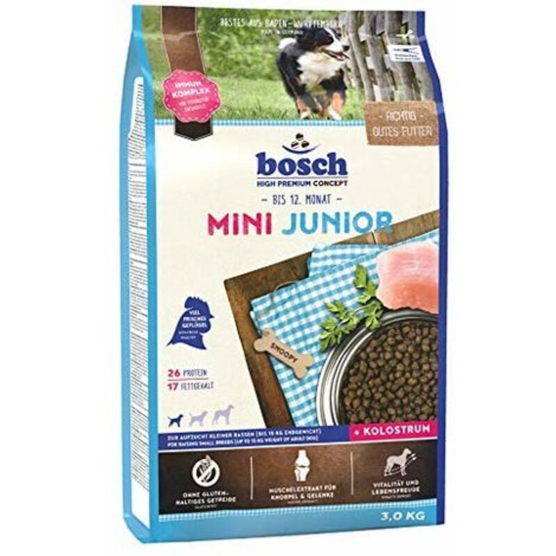mangime BOSCH Mini Junior Adulto Cucciolo/Junior Uccelli 3 Kg
