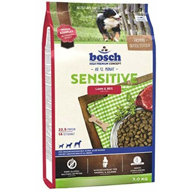 mangime BOSCH Sensitive Adulto Agnello Riso 3 Kg