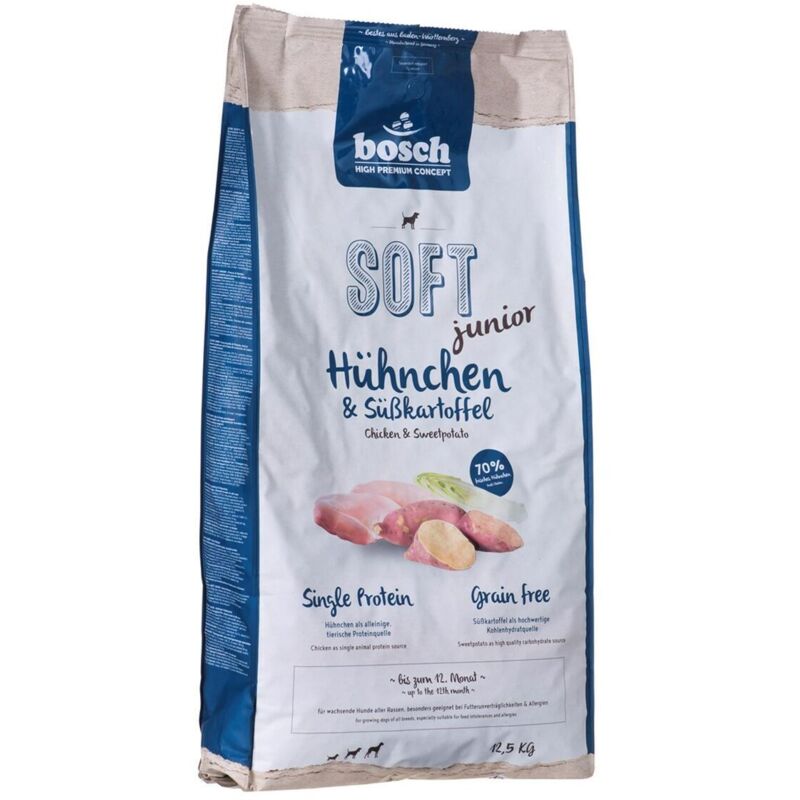 mangime BOSCH Soft Junior Chicken and sweet potatoes Cucciolo/Junior Pollo Patata dolce 12,5 Kg