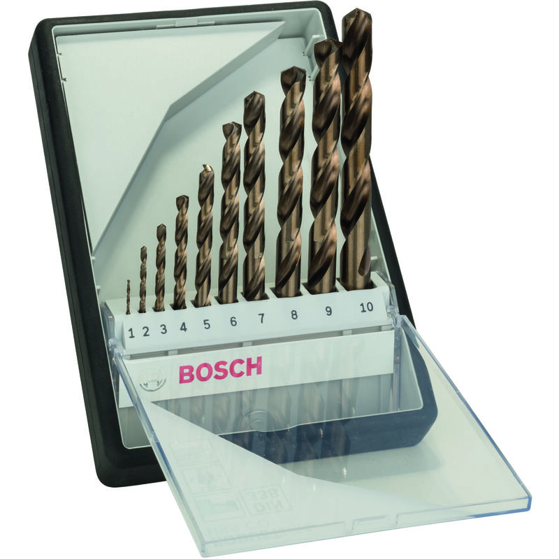 

BOSCH 2607019925 HSS-Co DIN338: Robustline set 10uds:1-10