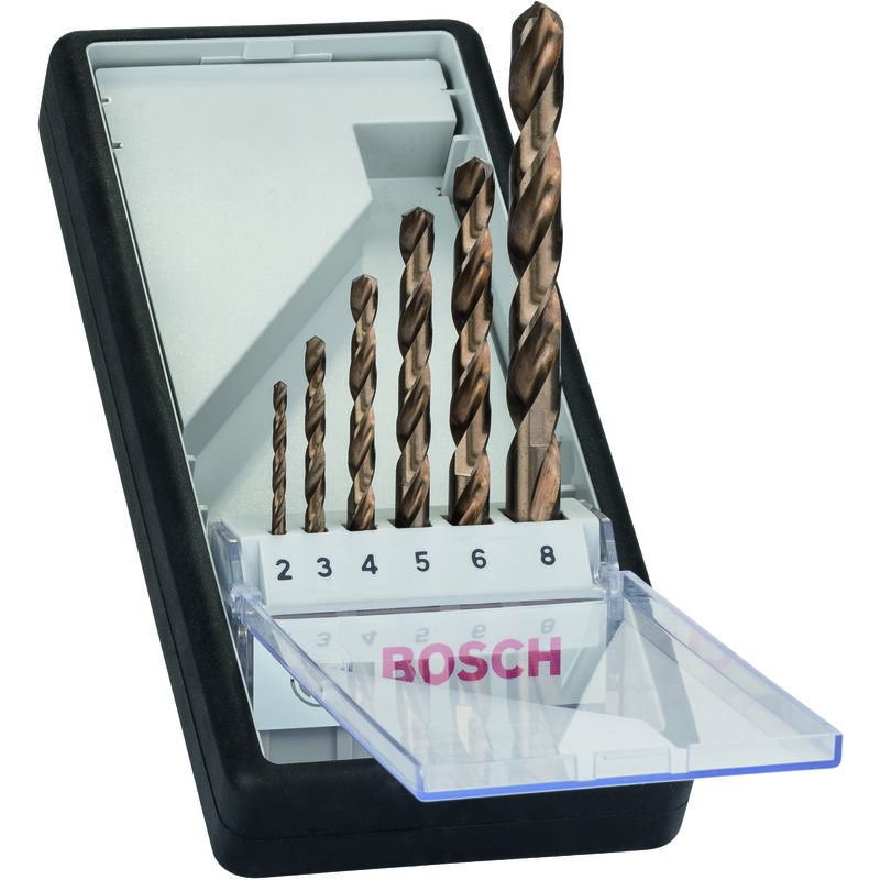 

BOSCH 2607019924 HSS-Co DIN338: Robustline set 6 uds: 2-8