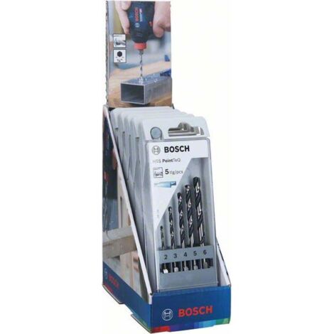 Bosch HSS PointTeQ Sechskantbohrer-Set 5tlg. 2/3/4/5/6 mm - 2607002825