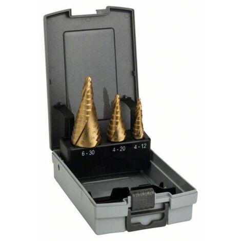 Bosch HSS-TiN Set 3Stufenbo. 4-12,4-20,6 Stufenbohrer-Set 2608587432