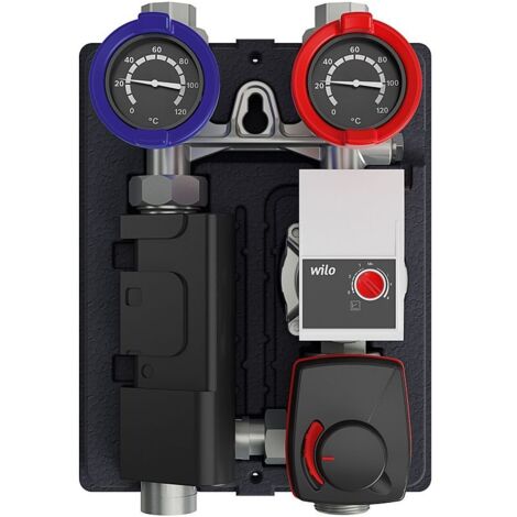 BOSCH Installationszubehör HSM 25/6, Heizkreisset mit Mischer DN 25, 364x290x190mm