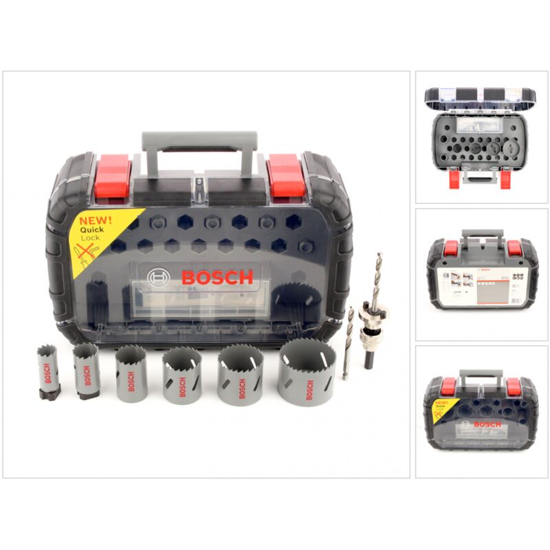 Bosch - Jeu de scies cloches bi-métal hss pour électriciens, 6 pièces, 22 - 64 mm - 2608580885