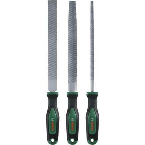 Bosch Juego de escofinas de 3 piezas