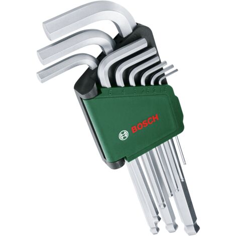 Bosch Juego de llaves hexagonales de 9 piezas