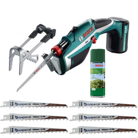 Bosch Keo Garden Recip Pruning Multi Saw 10.8v Li-Ion & Battery & 6 Recip Blades