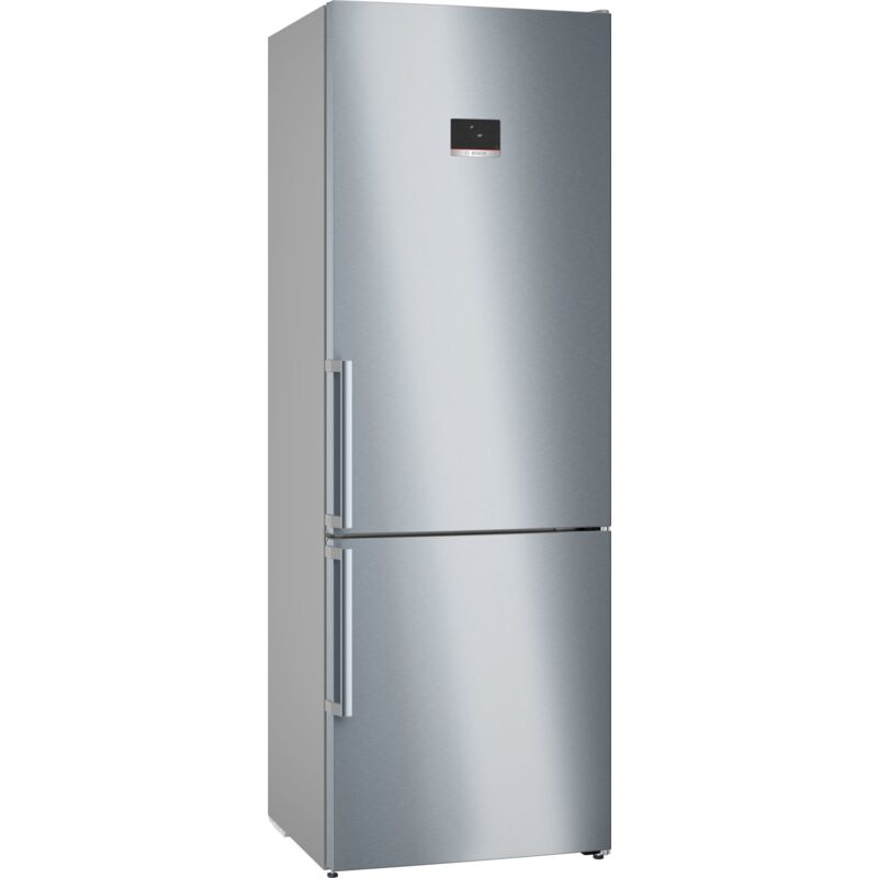 Bosch - Serie 6 KGN49AICT Frigorifero Combinato da libera installazione 203 x 70 cm Acciaio anti-impronta Classe c. Capacità netta totale: 440 l.
