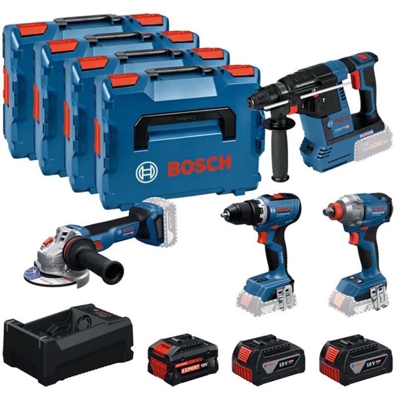BOSCH Kit combin&eacute; 4 outils sans fil 18 V  Professional 0615A500BJ