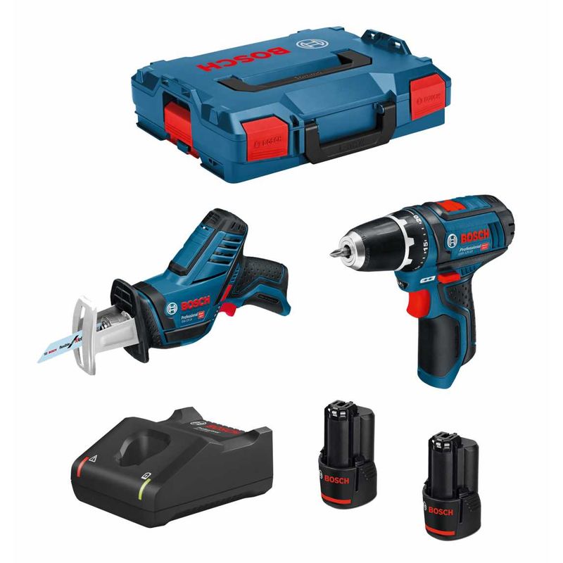 

BOSCH Kit 12V B12GSRGSA2bat3a-40 (GSR 12V-15 + GSA 12V-14 + 2 x 3,0 Ah + GAL12V-40 + L-Boxx 102)