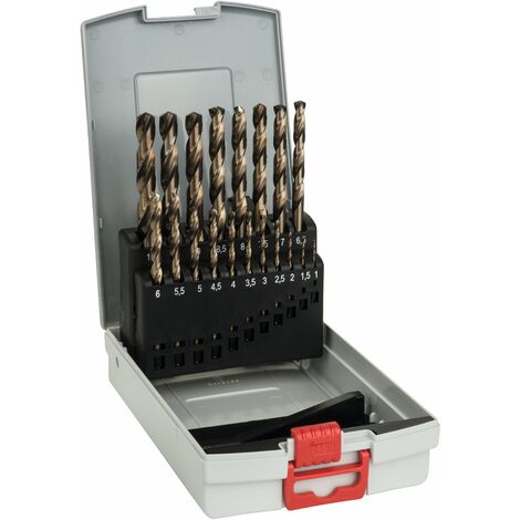 Bosch Kit 19 forets à métaux hélicoïdaux HSS-Co Ø1 à 10mm