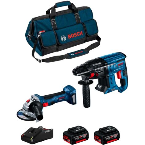 BOSCH Kit BK2014BAG (GWS 18V-7 + GBH 18V-21 + 2 x 4,0 Ah + GAL18V-40 + HD BAG)