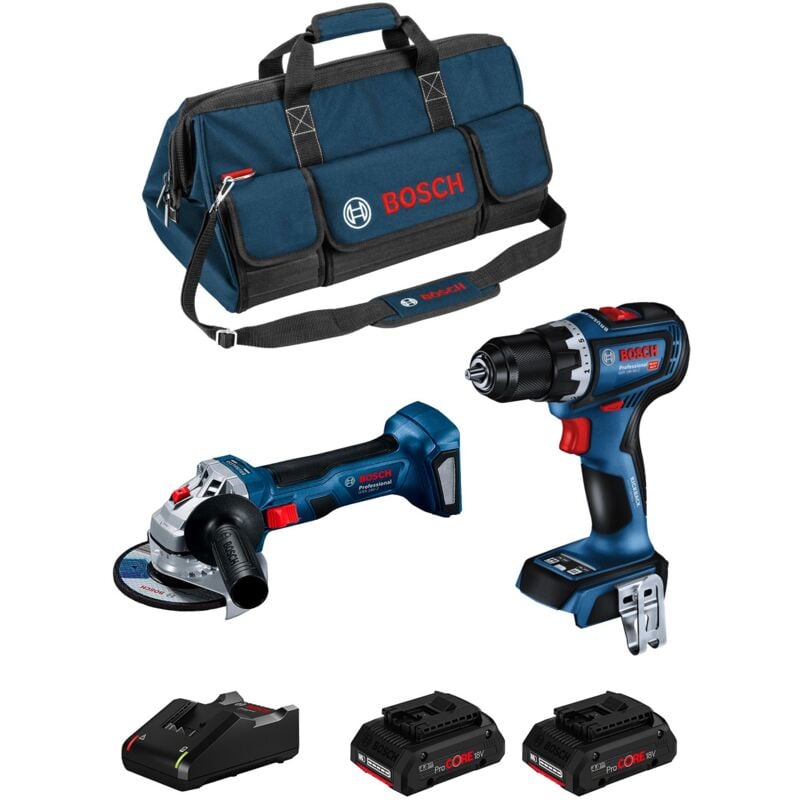 Bosch - Kit BK2018BAG (gsr 18V-90 c gws 18V-7 2 x 4,0 Ah ProCORE GAL18V-40 hdbag)