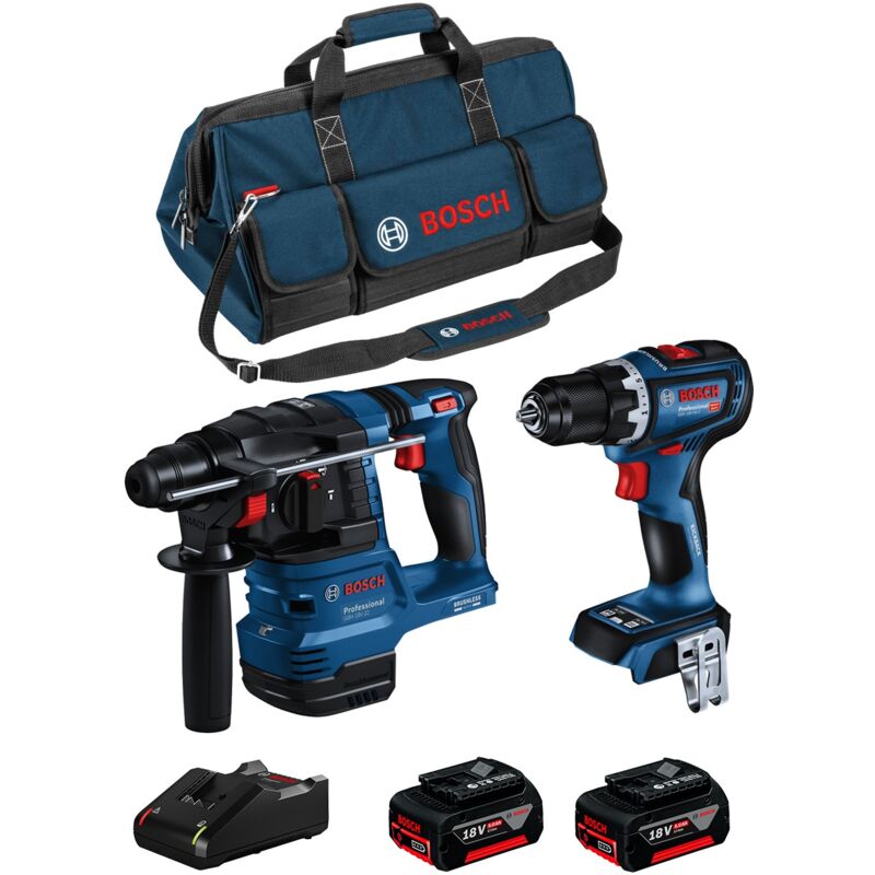 Bosch - Kit BK2020BAG (gbh 18V-22 + gsr 18V-90 c + 2 x 5,0 Ah + GAL18V-40 + hdbag)