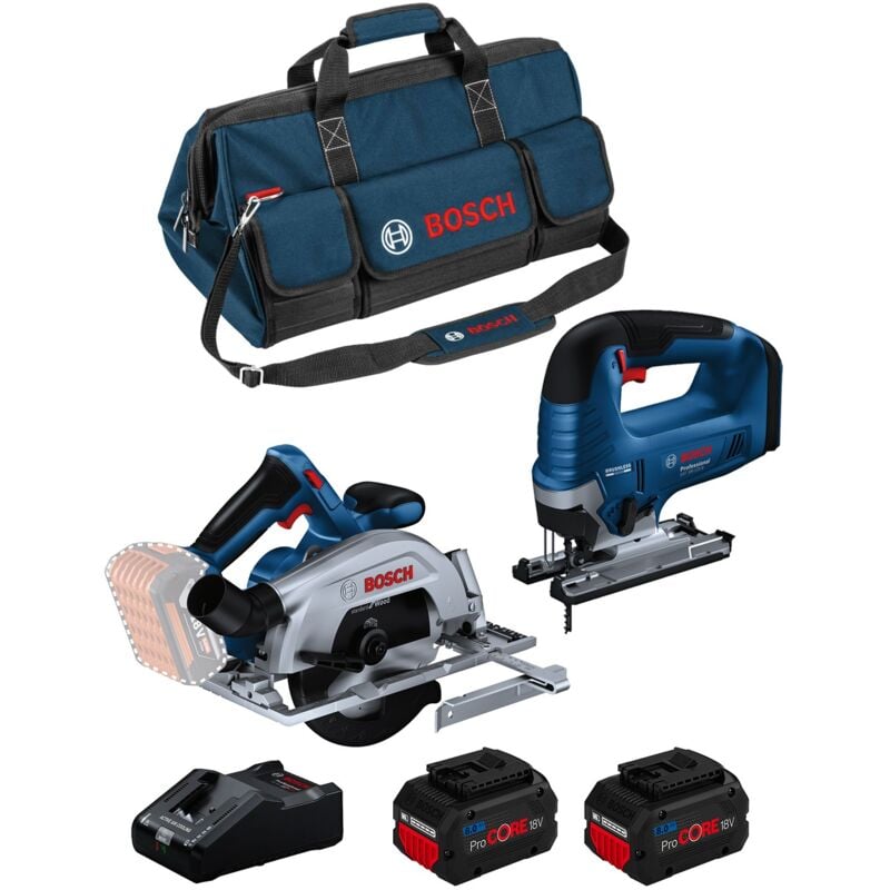 BOSCH Kit BK2023BAG (GKS 18V-57-2 GST 18V-125 B 2 x 8,0 Ah ProCORE GAL18V-160 HDBAG)