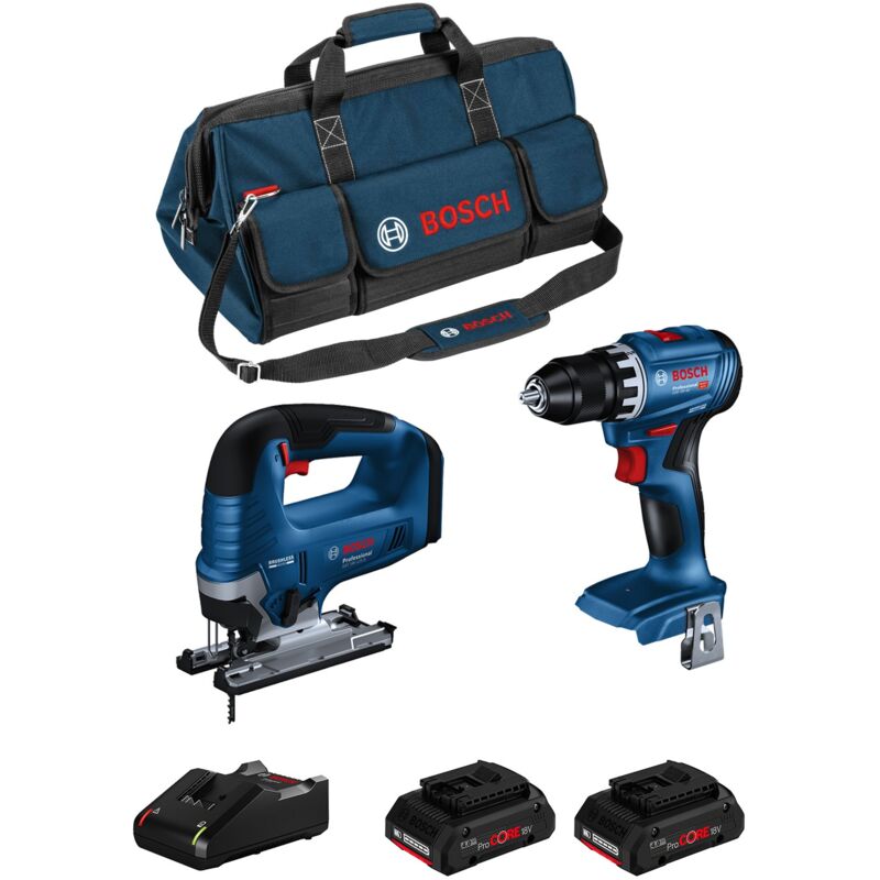 Bosch - Kit BK2024BAG (gsb 18V-45 + gst 18V-125 b + 2 x 4,0 Ah ProCORE + GAL18V-40 + hdbag)