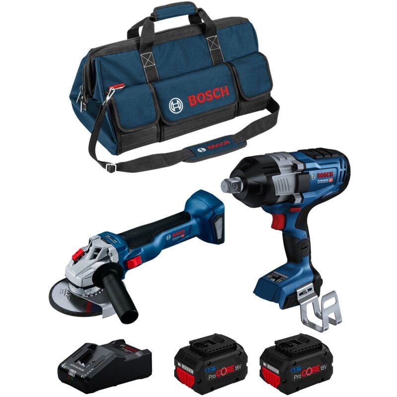 Bosch - Kit BK2026BAG (gds 18V-1600 hc gws 18V-10 2 x 8,0 Ah ProCORE GAL18V-160 hdbag)