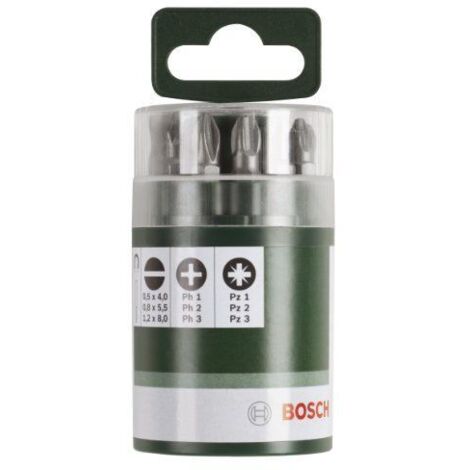 Bosch Kit de bits 10 pièces pour visseuse 25 mm