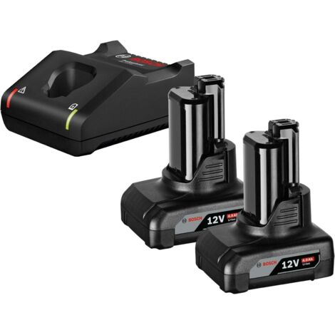Bosch Kit de démarrage batterie GBA 12 Volts / 2x 4,0 Ah + chargeur rapide GAL 12V-40
