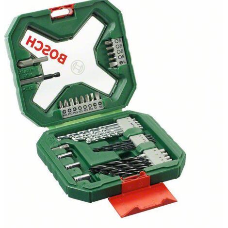 Bosch – Kit de perçage 34 pièces – Forets à métaux HSS Ø 2-5 mm – Embouts de vissage 25 mm – Compatible tous matériaux - C90367