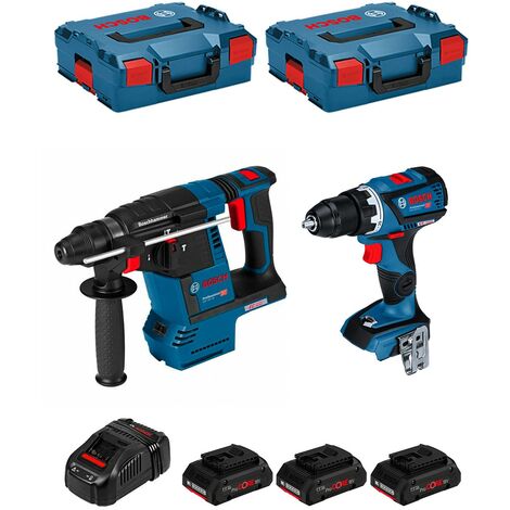 BOSCH GSB18V-45 + GBH18V-22 2X4AH KIT HERRAMIENTASBOSCH