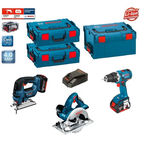 Bosch Kit Psl3wggsm2a Gst 18 V Li Gks 18 V Li Gsr 18v 60 C 2 X 4 0 Ah L Boxx 238 2 X L Boxx 136