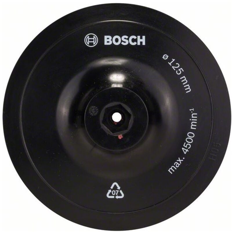 Image of Bosch - pro Stützteller 125 x 8 mm, Klettverschluss