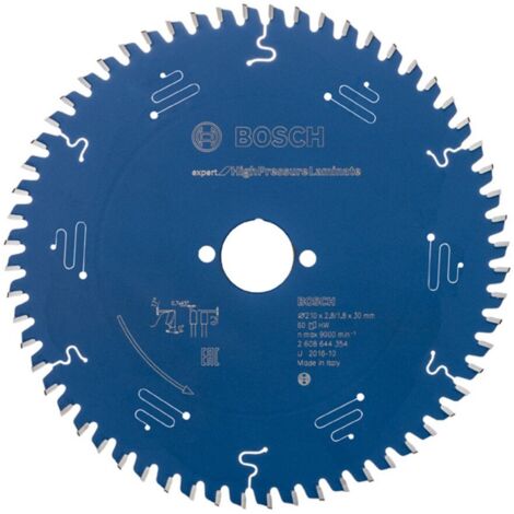 Bosch Kreissägeblatt Expert for High Pressure Laminate für Handkreissägen 210 x 30 x 2,8 mm 60 - 2608644354
