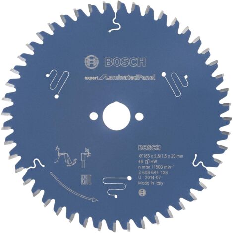 Bosch Kreissägeblatt Expert for Laminated Panel für Handkreissägen 165 x 20 x 2,6 mm 48 - 2608644128