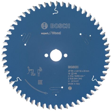 Bosch Kreissägeblatt Expert for Wood 184 x 20 x 2,6 mm, 56 Zähne