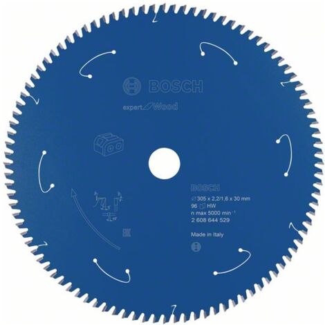 Bosch Kreissägeblatt Expert for Wood für Akku-Gehrungssägen 305 x 2,2 x 30 mm 96 - 2608644529