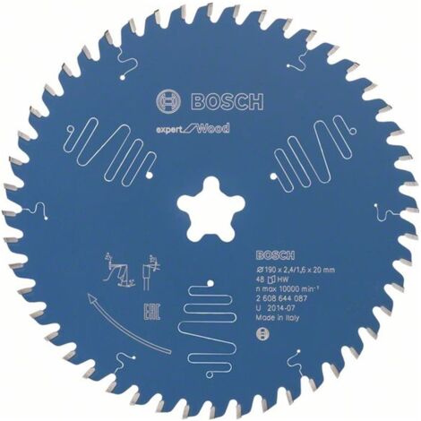 Bosch Kreissägeblatt Expert for Wood für Tischkreissägen 190 x Stern x 2,4 mm 48 - 2608644087